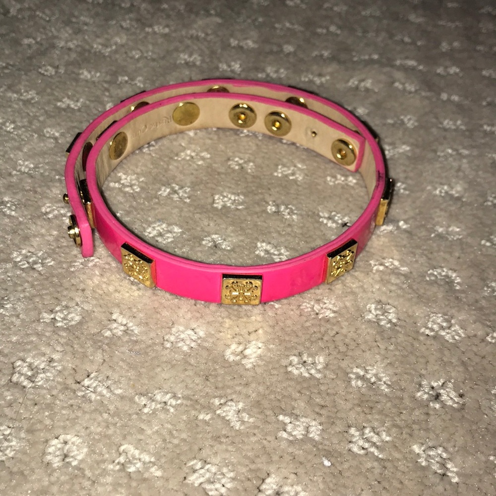 Rustic Cuff Meagen Patent Double Wrap Pink